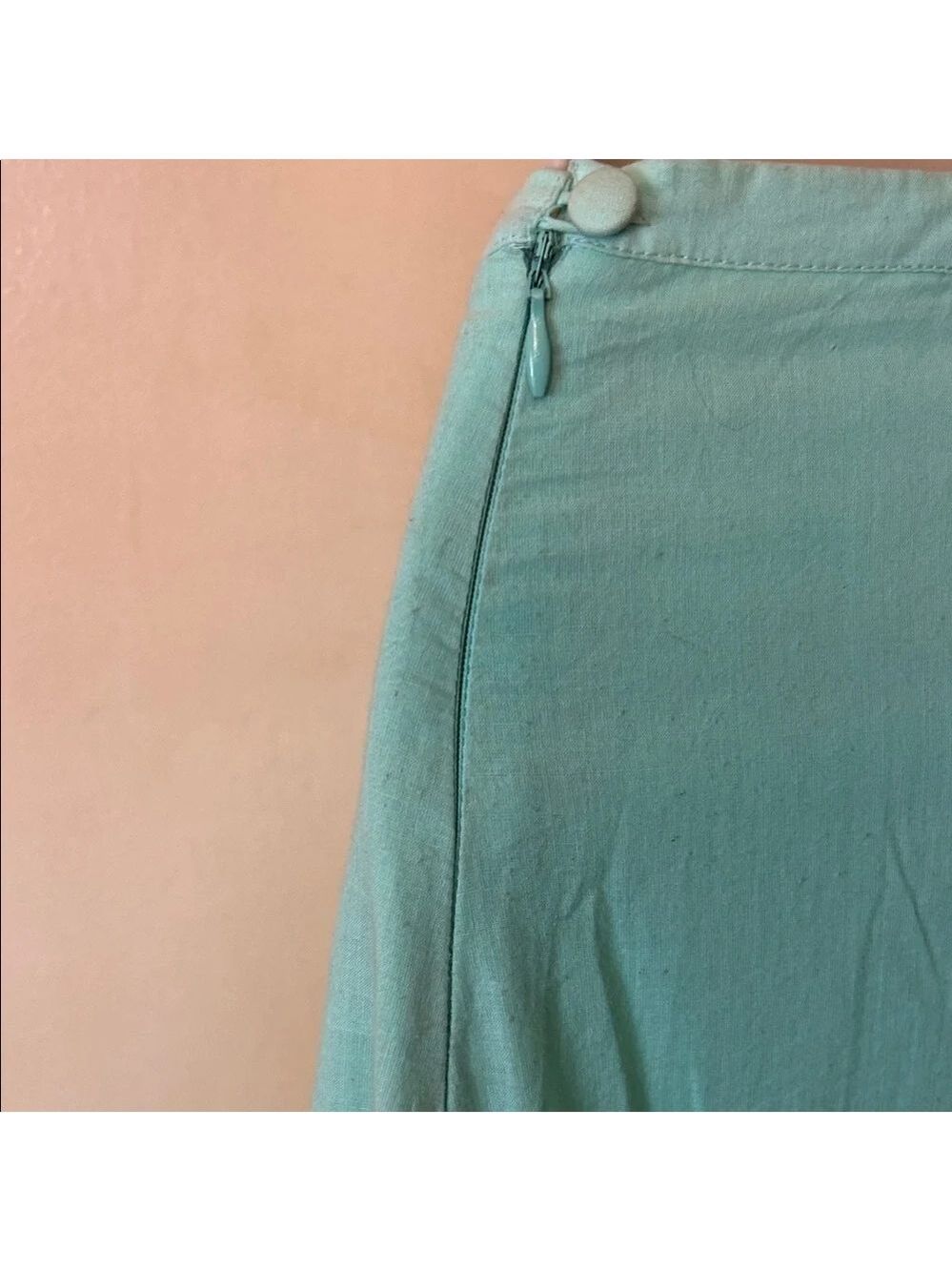 Sweet by Miss Me Mint A-Line Skirt with Sequin Hem size L - Picture 7 of 11